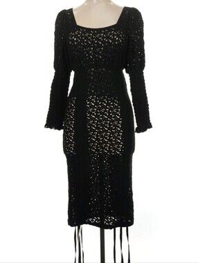 StyleNanda Sheer Floral Dress Crochet Kpop Fashion One Size